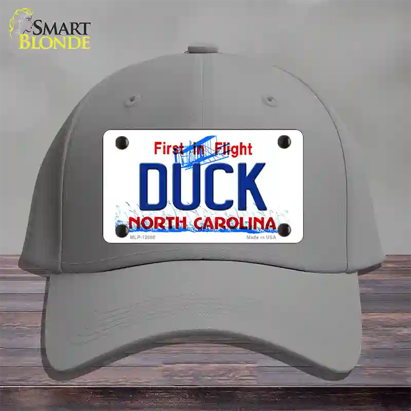 Duck North Carolina State Novelty License Plate Hat Cotton / Gray