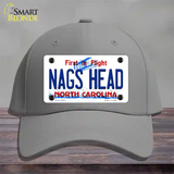 Nags Head North Carolina State Novelty License Plate Hat Cotton / Gray