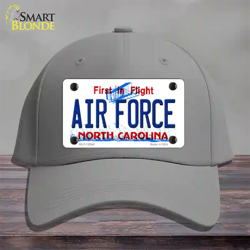 Air Force North Carolina State Novelty License Plate Hat Cotton / Gray