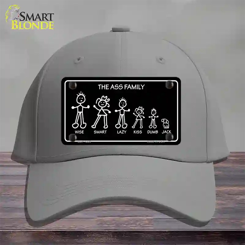 The Ass Family Novelty License Plate Hat Cotton / Gray