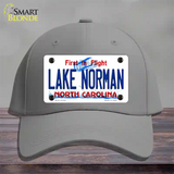 Lake Norman North Carolina State Novelty License Plate Hat Cotton / Gray