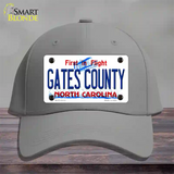 Gates County North Carolina State Novelty License Plate Hat Cotton / Gray