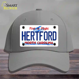 Hertford North Carolina State Novelty License Plate Hat Cotton / Gray