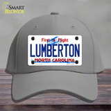 Lumberton North Carolina State Novelty License Plate Hat Cotton / Gray