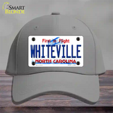 Whiteville North Carolina State Novelty License Plate Hat Cotton / Gray