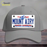 Mount Airy North Carolina State Novelty License Plate Hat Cotton / Gray