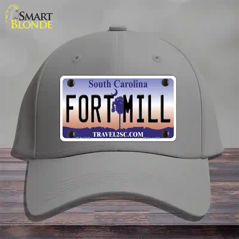 Fort Mill South Carolina Novelty License Plate Hat Cotton / Gray