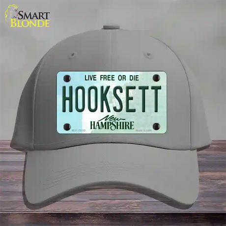 Hooksett New Hampshire Novelty License Plate Hat Cotton / Gray