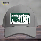 Purgatory Colorado Novelty License Plate Hat Cotton / Gray