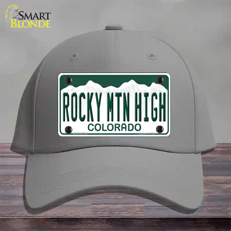 Rocky Mountain High Colorado Novelty License Plate Hat Cotton / Gray