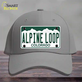 Alpine Loop Colorado Novelty License Plate Hat Cotton / Gray