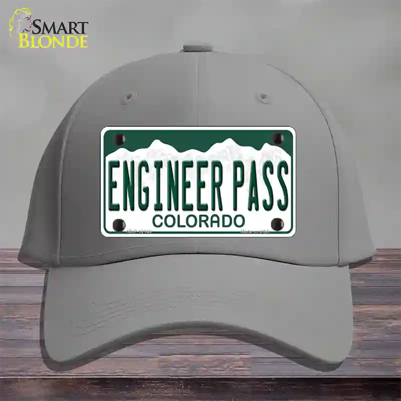 Engineer Pass Colorado Novelty License Plate Hat Cotton / Gray