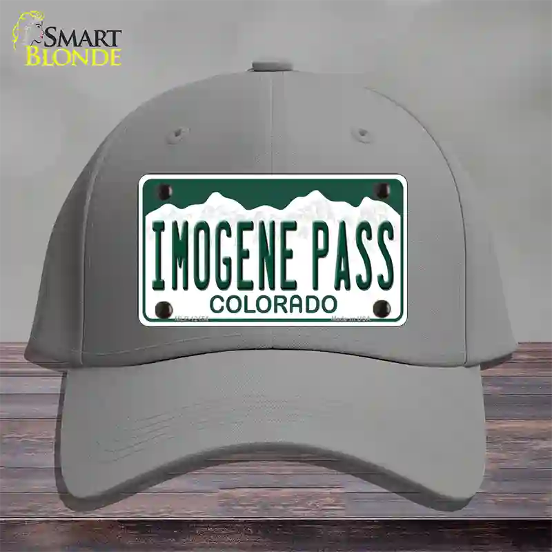 Imogene Pass Colorado Novelty License Plate Hat Cotton / Gray