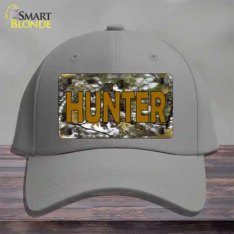 Hunter Camouflage Novelty License Plate Hat Cotton / Gray