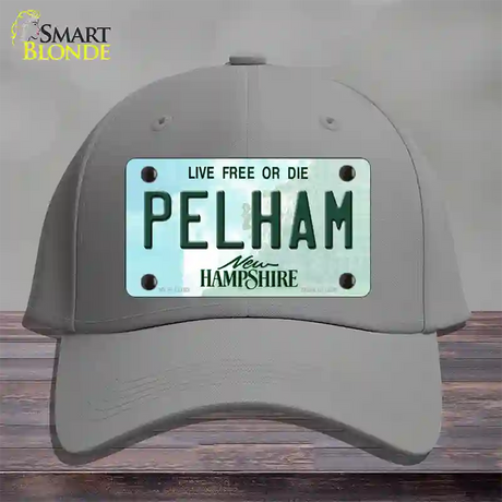 Pelham New Hampshire Novelty License Plate Hat Cotton / Gray