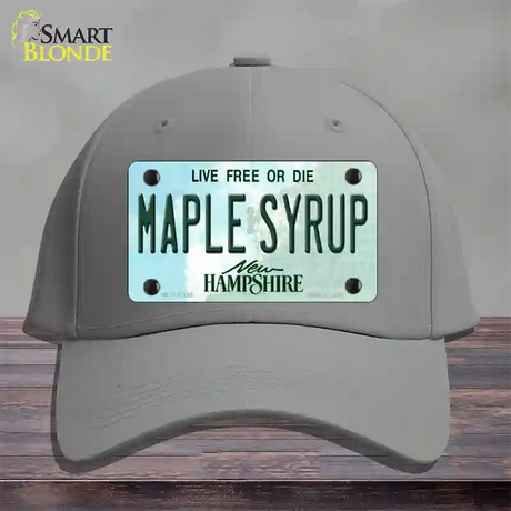 Maple Syrup New Hampshire Novelty License Plate Hat Cotton / Gray