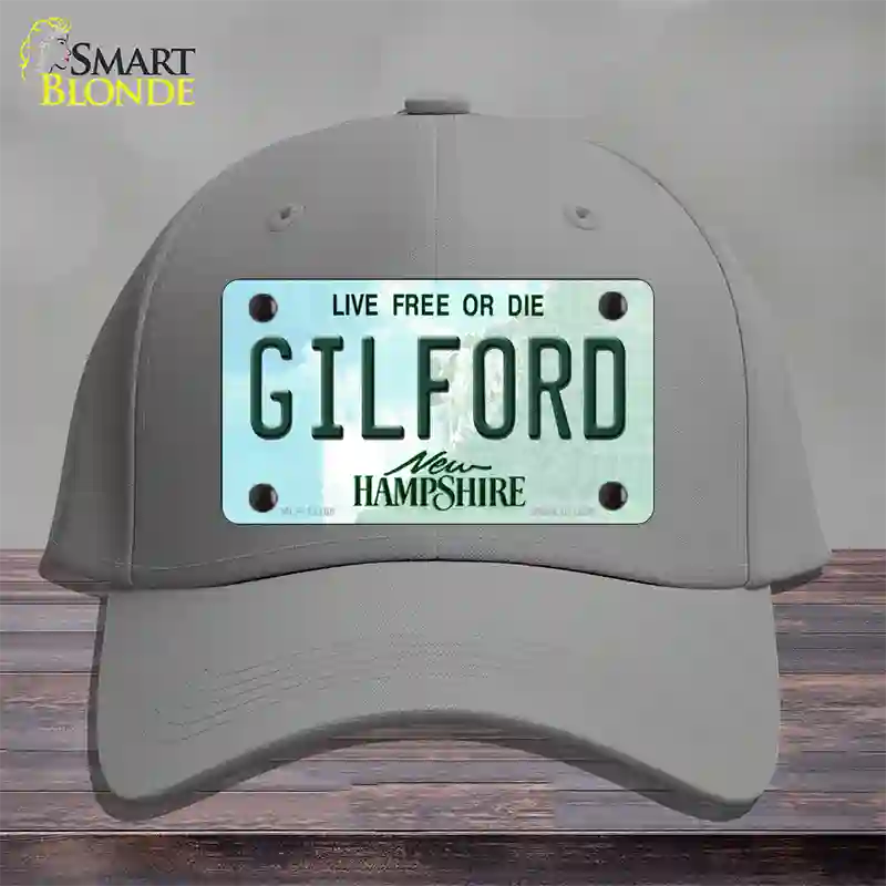 Gilford New Hampshire Novelty License Plate Hat Cotton / Gray