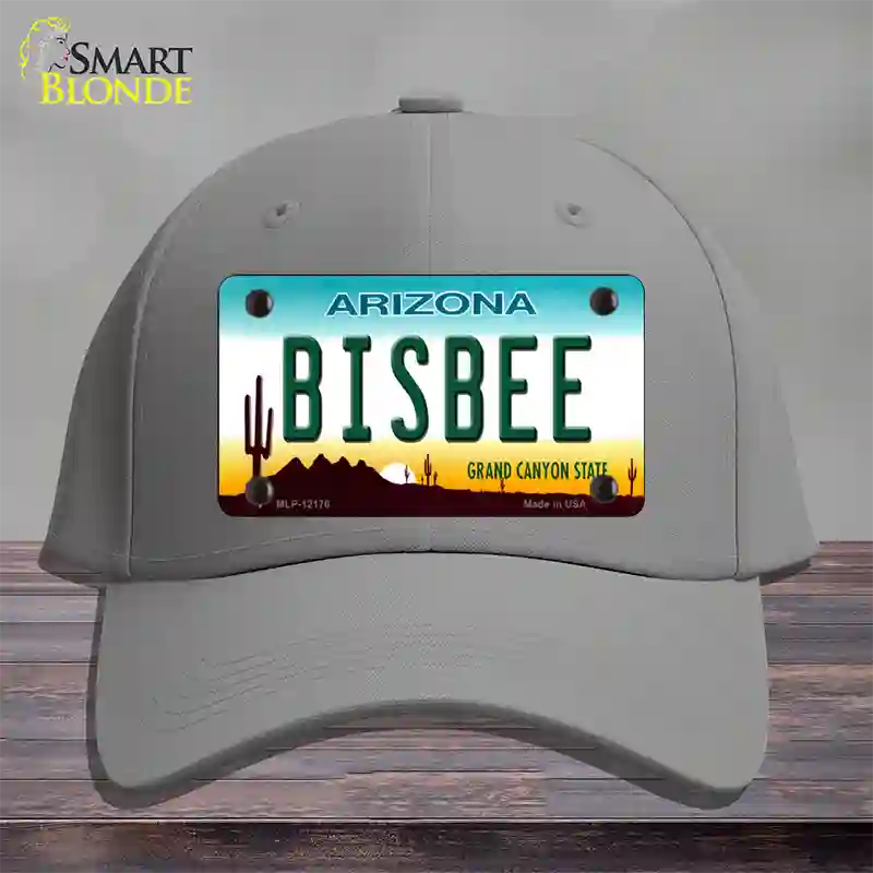 Bisbee Arizona Novelty License Plate Hat Cotton / Gray