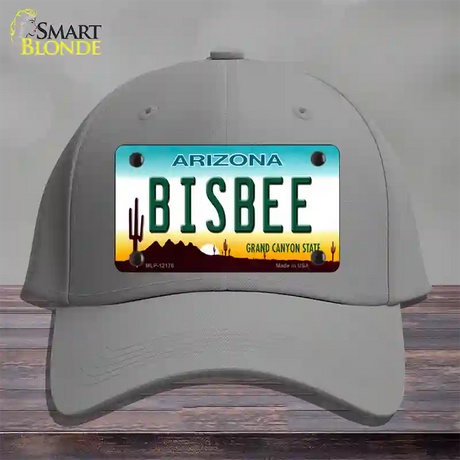 Bisbee Arizona Novelty License Plate Hat Cotton / Gray