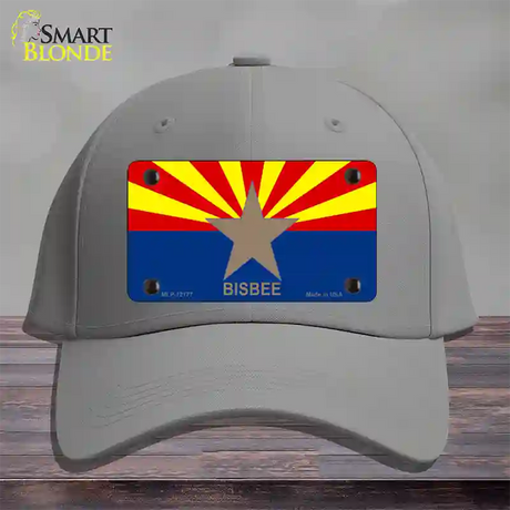 Bisbee Arizona Flag Novelty License Plate Hat Cotton / Gray