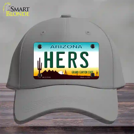 Hers Arizona Novelty License Plate Hat Cotton / Gray