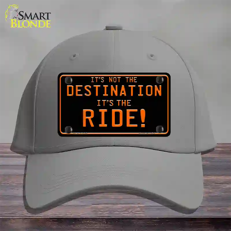 Its Not the Destination Novelty License Plate Hat Cotton / Gray