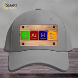 Teacher Periodic Table Wood Novelty License Plate Hat Cotton / Gray