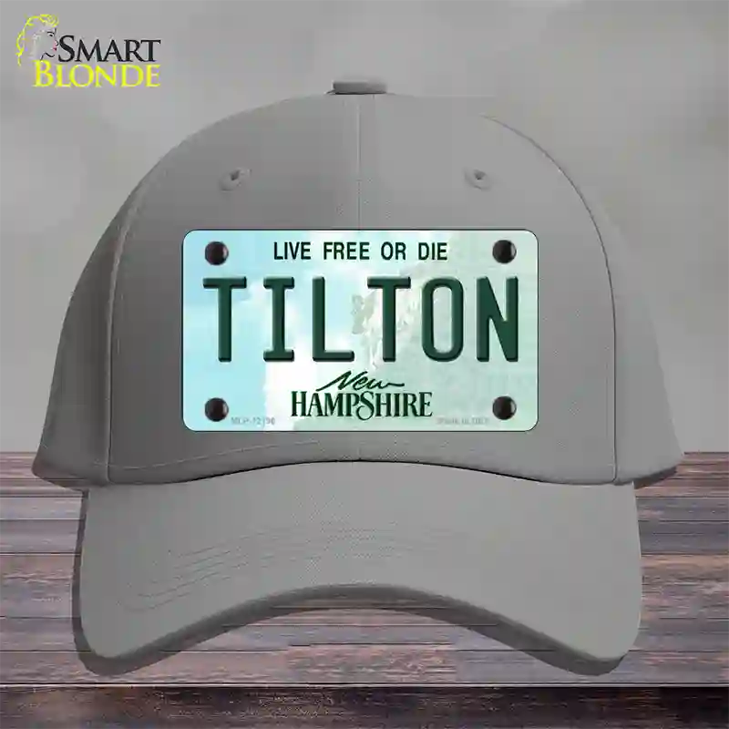 Tilton New Hampshire Novelty License Plate Hat Cotton / Gray