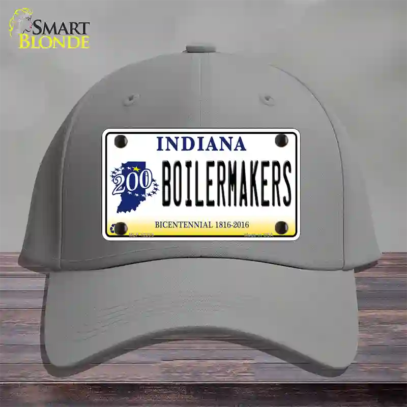 Boilermakers Indiana Novelty License Plate Hat Cotton / Gray