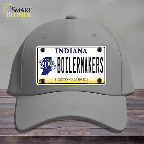 Boilermakers Indiana Novelty License Plate Hat Cotton / Gray