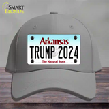 Trump 2024 Arkansas Novelty License Plate Hat Cotton / Gray