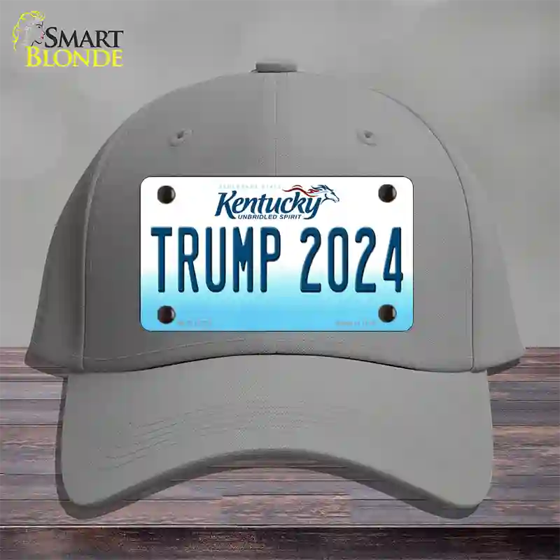 Trump 2024 Kentucky Novelty License Plate Hat Cotton / Gray