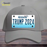 Trump 2024 Kentucky Novelty License Plate Hat Cotton / Gray