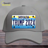 Trump 2024 Nevada Novelty License Plate Hat Cotton / Gray