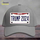 Trump 2024 Ohio Novelty License Plate Hat Cotton / Gray