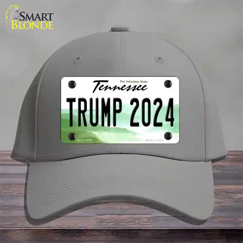 Trump 2024 Tennessee Novelty License Plate Hat Cotton / Gray