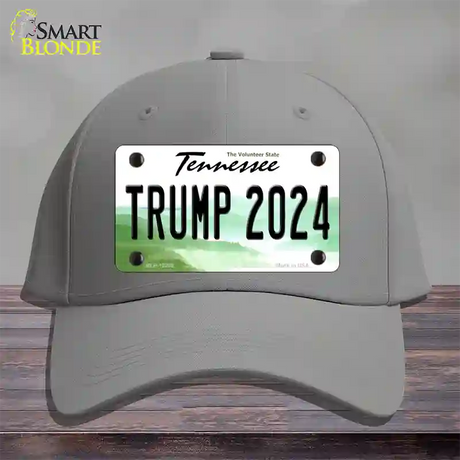 Trump 2024 Tennessee Novelty License Plate Hat Cotton / Gray