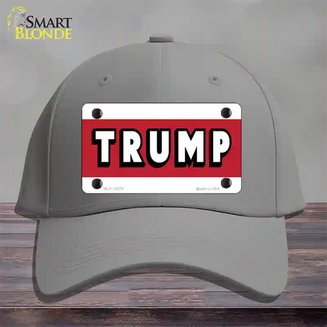 Trump Novelty License Plate Hat Cotton / Gray