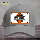 Genuine Beer Drinker Novelty License Plate Hat Cotton / Gray