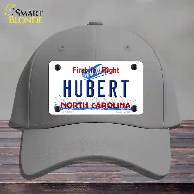 North Carolina Hubert Novelty License Plate Hat Cotton / Gray