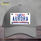 North Carolina Aurora Novelty License Plate Hat Cotton / Gray