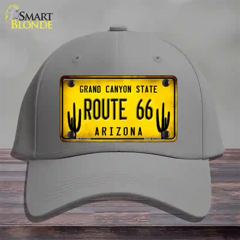 Arizona Route 66 Novelty License Plate Hat Cotton / Gray