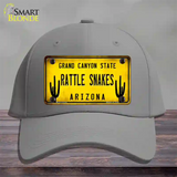 Arizona Rattle Snakes Novelty License Plate Hat Cotton / Gray