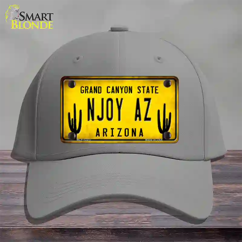 Arizona NJOY AZ Novelty License Plate Hat Cotton / Gray