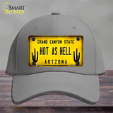 Arizona Hot as Hell Novelty License Plate Hat Cotton / Gray