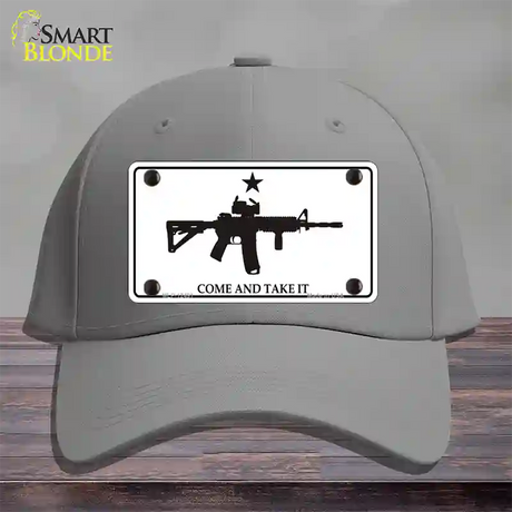 Come and Take It Novelty License Plate Hat Cotton / Gray