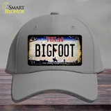 Bigfoot Texas Novelty License Plate Hat Cotton / Gray