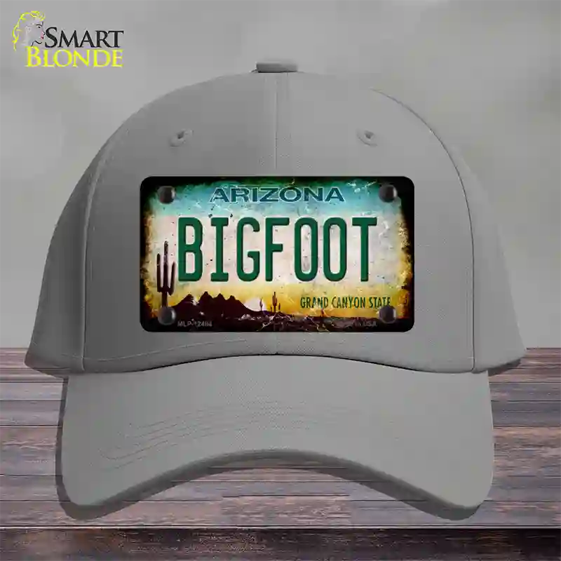 Bigfoot Arizona Novelty License Plate Hat Cotton / Gray