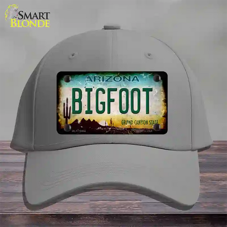 Bigfoot Arizona Novelty License Plate Hat Cotton / Gray