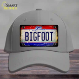 Bigfoot Ohio Novelty License Plate Hat Cotton / Gray